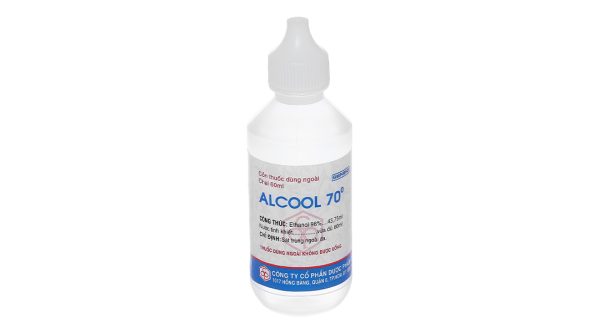 Cồn Alcool 70 độ OPC sát trùng ngoài da chai 60ml