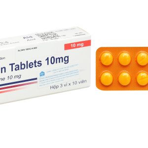 Aldan Tablets 10mg trị tăng huyết áp, dự phòng đau thắt ngực (3 vỉ x 10 viên)