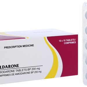 Aldarone 200mg trị loạn nhịp tim (10 vỉ x 10 viên)
