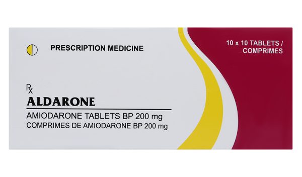 Aldarone 200mg trị loạn nhịp tim (10 vỉ x 10 viên)