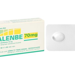 Alenbe 70mg trị loãng xương ở phụ nữ sau mãn kinh (2 vỉ x 2 viên)