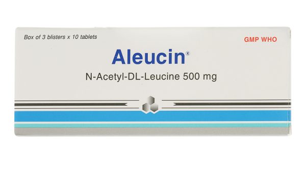 Aleucin 500mg trị chóng mặt (3 vỉ x 10 viên)