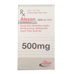Dung dịch tiêm Alexan 500mg/10ml điều trị bệnh bạch cầu dòng tủy cấp tính lọ 10ml
