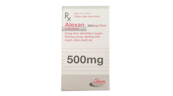 Dung dịch tiêm Alexan 500mg/10ml điều trị bệnh bạch cầu dòng tủy cấp tính lọ 10ml