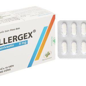 Allergex 8mg trị viêm mũi dị ứng, mề đay (5 vỉ x 10 viên)