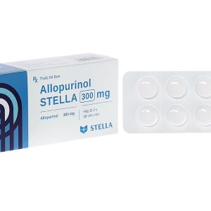 Allopurinol Stella 300mg trị gout, sỏi thận (3 vỉ x 10 viên)