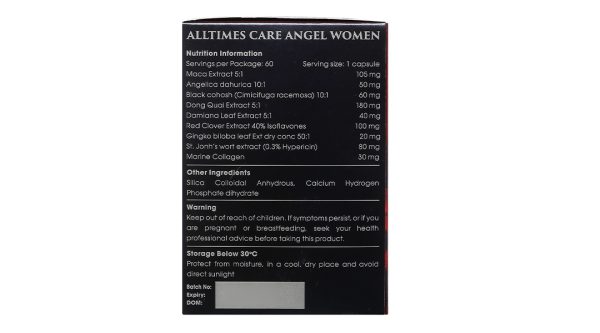 Alltimes Care Angel Women hỗ trợ cải thiện nội tiết tố nữ chai 60 viên