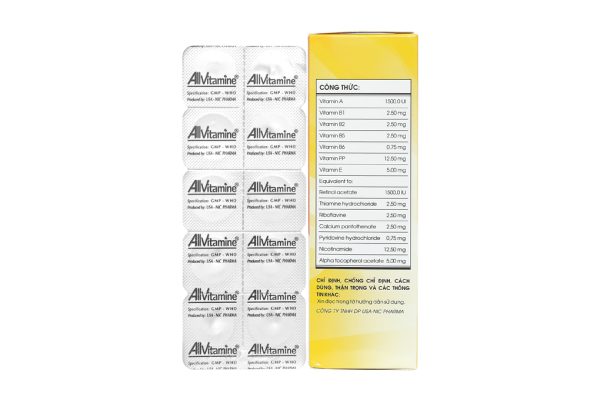 Allvitamine bổ sung vitamin (6 vỉ x 10 viên)
