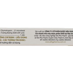 AlphaDHG 4200IU trị phù nề sau chấn thương (2 vỉ x 10 viên)