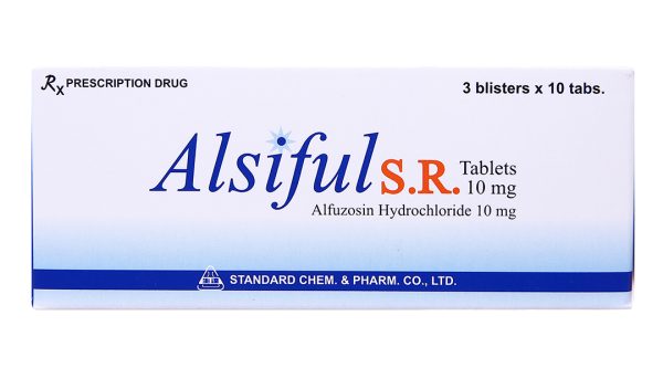 Alsiful S.R Tablets 10mg trị phì đại tuyến tiền liệt (3 vỉ x 10 viên)