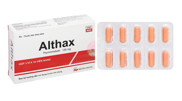 Althax 120mg hỗ trợ điều trị viêm mũi dị ứng, nhiễm khuẩn hô hấp (3 vỉ x 10 viên)