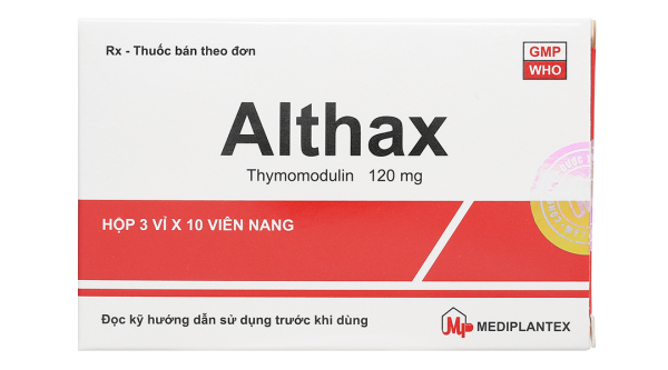 Althax 120mg hỗ trợ điều trị viêm mũi dị ứng, nhiễm khuẩn hô hấp (3 vỉ x 10 viên)
