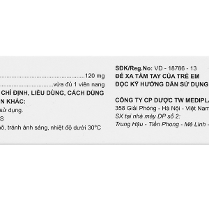 Althax 120mg hỗ trợ điều trị viêm mũi dị ứng, nhiễm khuẩn hô hấp (3 vỉ x 10 viên)