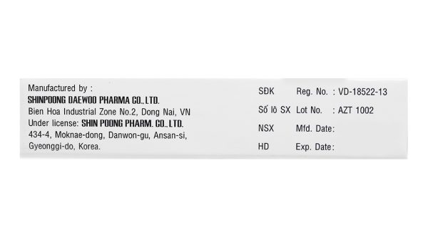 Alzental 400mg trị giun (1 vỉ x 1 viên)