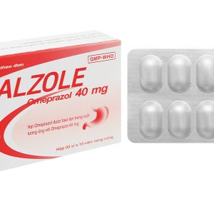 Alzole 40mg trị loét dạ dày, tá tràng (3 vỉ x 10 viên)