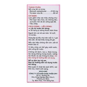 Hỗn dịch uống AmeBismo giảm nhẹ các triệu chứng trong rối loạn tiêu hóa chai 60ml