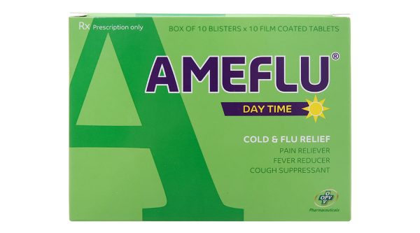 Ameflu Daytime giảm các triệu chứng cảm cúm, cảm lạnh (10 vỉ x 10 viên)