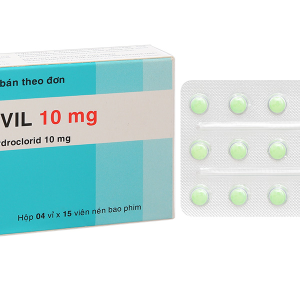 Amilavil 10mg trị trầm cảm, đau dây thần kinh, đái dầm ở trẻ lớn (4 vỉ x 15 viên)