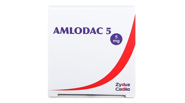 Amlodac 5 trị tăng huyết áp, đau thắt ngực (10 vỉ x 10 viên)