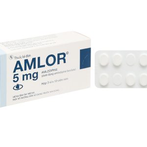 Amlor 5mg trị tăng huyết áp, đau thắt ngực (3 vỉ x 10 viên)