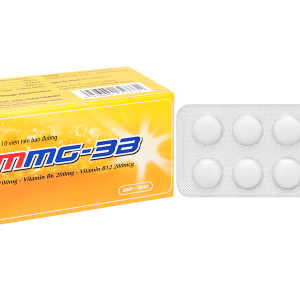 Ammg-3B trị bệnh lý thần kinh gây ra do thiếu hụt vitamin B1, B6, B12 (5 vỉ x 10 viên)