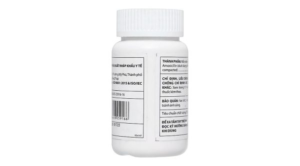 Viên ngậm Amoxicillin Domesco 250mg trị nhiễm trùng do vi khuẩn nhạy cảm lọ 100 viên