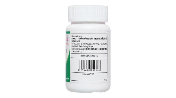 Viên ngậm Amoxicillin Domesco 250mg trị nhiễm trùng do vi khuẩn nhạy cảm lọ 100 viên