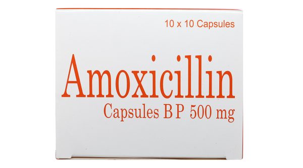 Amoxicillin Capsules BP 500mg trị nhiễm khuẩn (10 vỉ x 10 viên)