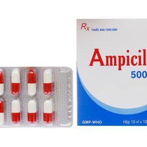 Ampicillin Domesco 500mg trị nhiễm khuẩn (10 vỉ x 10 viên)