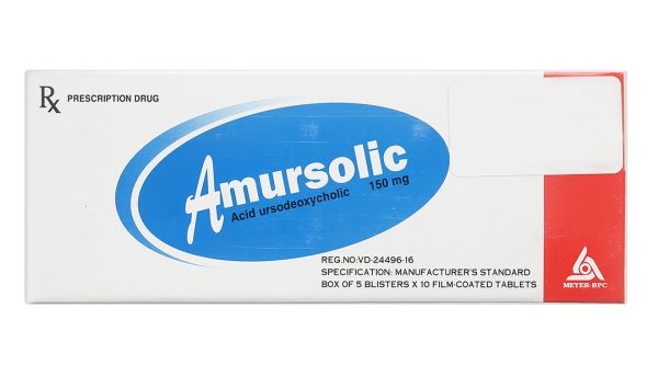 Amursolic 150mg làm tan sỏi cholesterol ở những người bệnh sỏi mật (5 vỉ x 10 viên)