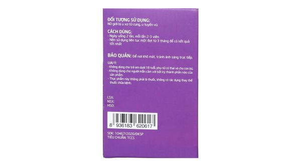 An Phụ Bảo Nguyên hạn chế phát triển u xơ tử cung hộp 60 viên