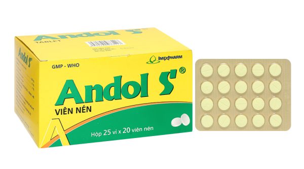 Andol S trị các triệu chứng cảm (25 vỉ x 20 viên)