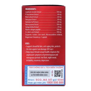 Ecogreen Woman's Ginseng Angela Gold tăng cường sinh lý nữ chai 30 viên