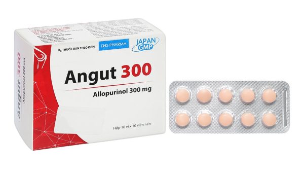 Angut 300 giảm sự hình thành urat/acid uric, trị sỏi thận (10 vỉ x 10 viên)