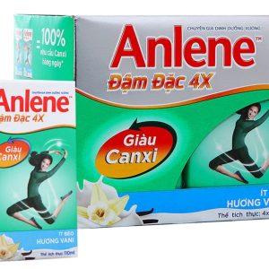 Sữa bột pha sẵn Anlene đậm đặc 4x giàu canxi hương vani (4 hộp x 125ml)