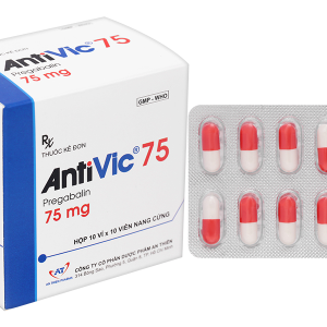 AntiVic 75 trị động kinh, rối loạn lo âu (10 vỉ x 10 viên)
