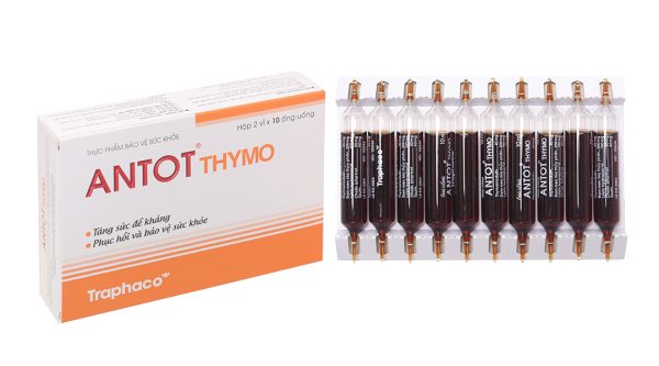 Dung dịch uống Antot Thymo tăng đề kháng, phục hồi sức khoẻ hộp 20 ống