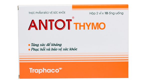 Dung dịch uống Antot Thymo tăng đề kháng, phục hồi sức khoẻ hộp 20 ống