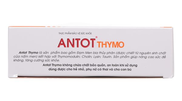 Dung dịch uống Antot Thymo tăng đề kháng, phục hồi sức khoẻ hộp 20 ống