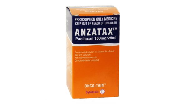 Dung dịch tiêm Anzatax 100mg/16,7ml điều trị ung thư buồng trứng lọ 25ml