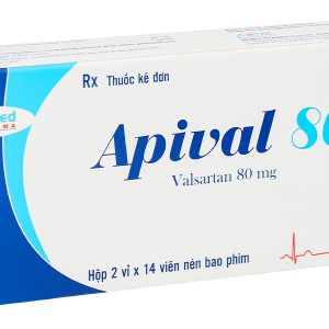 Apival 80 trị tăng huyết áp, suy tim (2 vỉ x 14 viên)