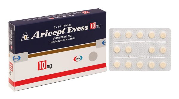 Aricept Evess 10mg trị Alzheimer, sa sút trí tuệ (2 vỉ x 14 viên)