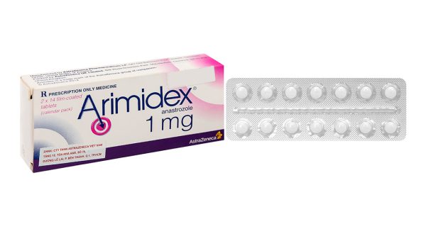 Arimidex 1mg điều trị hỗ trợ ung thư vú cho phụ nữ sau mãn kinh (2 vỉ x 14 viên)