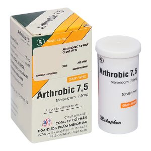 Arthrobic 7,5 trị các cơn viêm đau trong viêm khớp dạng thấp, thoái hóa khớp lọ 50 viên