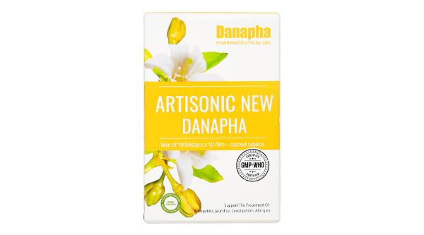 Artisonic New Danapha hỗ trợ trị viêm gan, vàng da, dị ứng (10 vỉ x 10 viên)