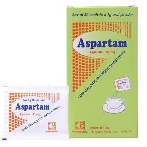 Bột Aspartam tạo vị ngọt ít năng lượng cho người tiểu đường (50 gói x 1g)