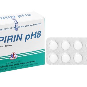 Aspirin pH8 500mg giảm đau, kháng viêm, hạ sốt (20 vỉ x 10 viên)