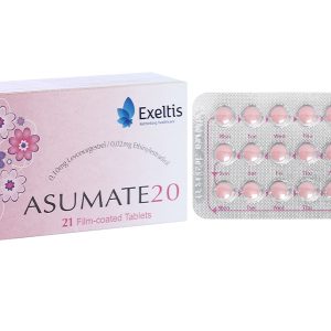 Asumate 20 thuốc tránh thai hằng ngày (1 vỉ x 21 viên)