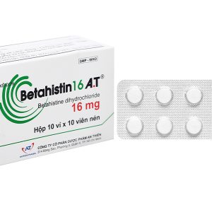 Betahistin 16 A.T trị chóng mặt, choáng váng (10 vỉ x 10 viên)