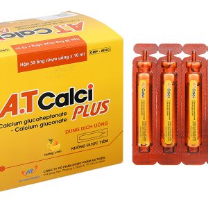 Dung dịch uống A.T Calci Plus cung cấp canxi cho cơ thể (30 ống x 10ml)